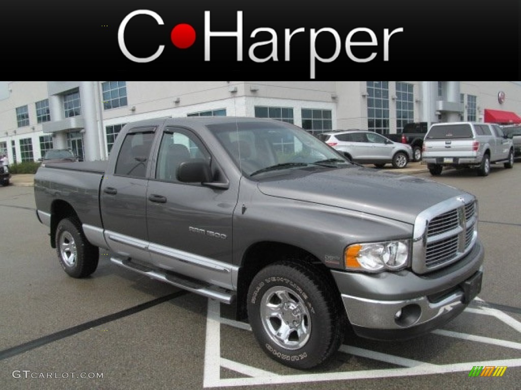 2005 Ram 1500 SLT Quad Cab 4x4 - Mineral Gray Metallic / Dark Slate Gray photo #1