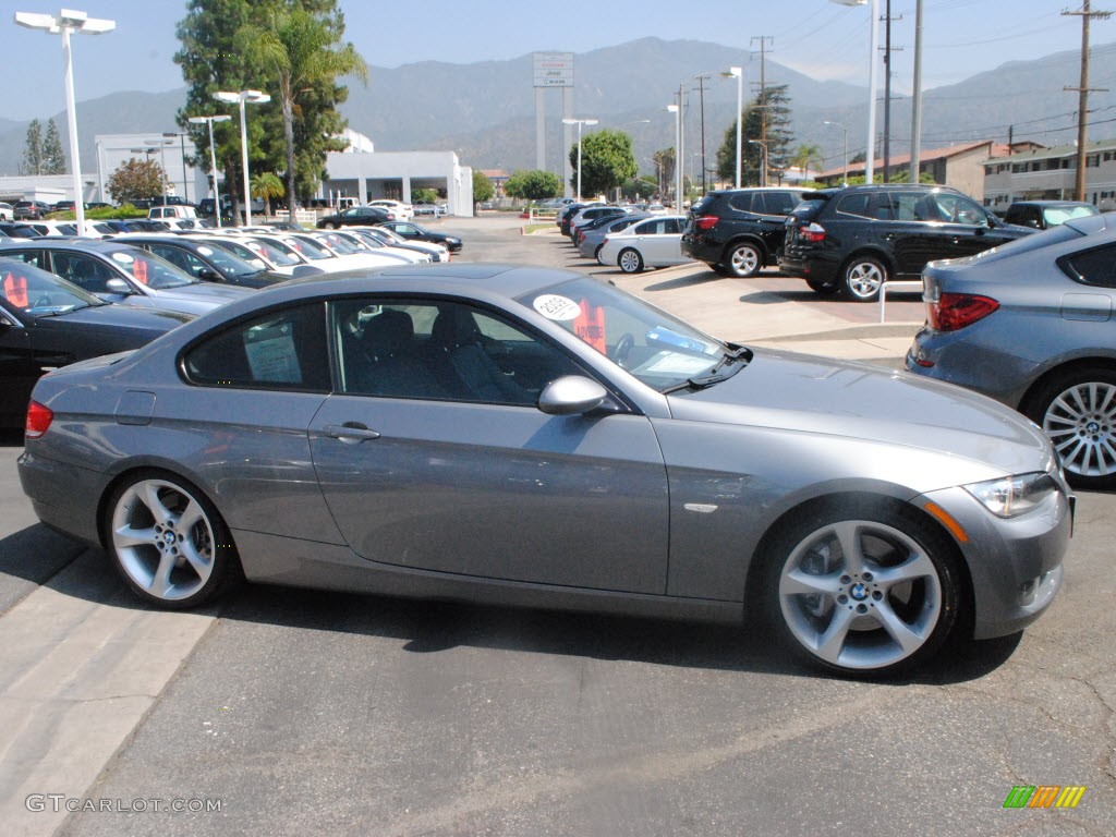 2009 3 Series 335i Coupe - Space Grey Metallic / Black photo #3