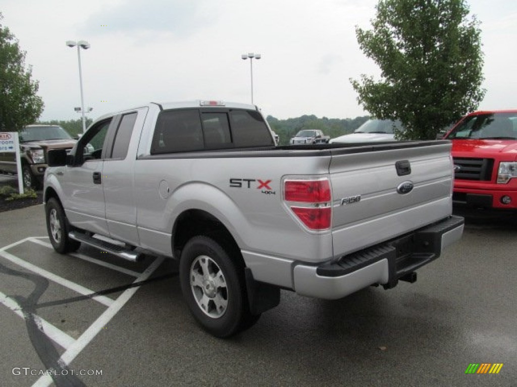 2010 F150 STX SuperCab 4x4 - Ingot Silver Metallic / Medium Stone photo #7