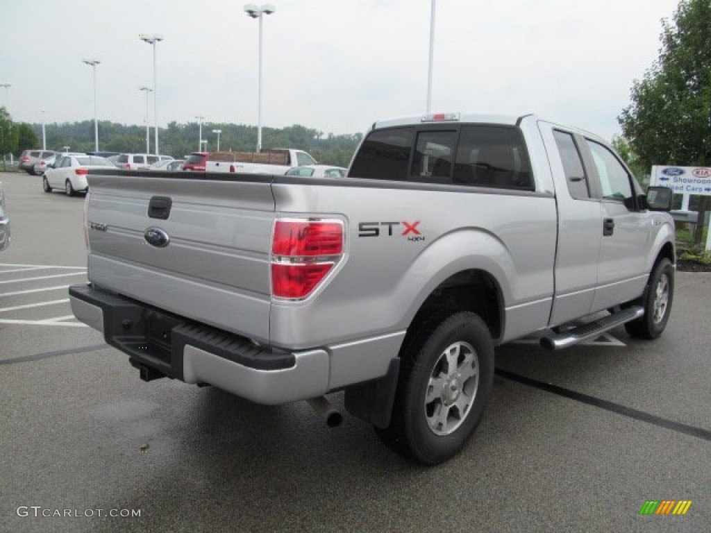 2010 F150 STX SuperCab 4x4 - Ingot Silver Metallic / Medium Stone photo #9