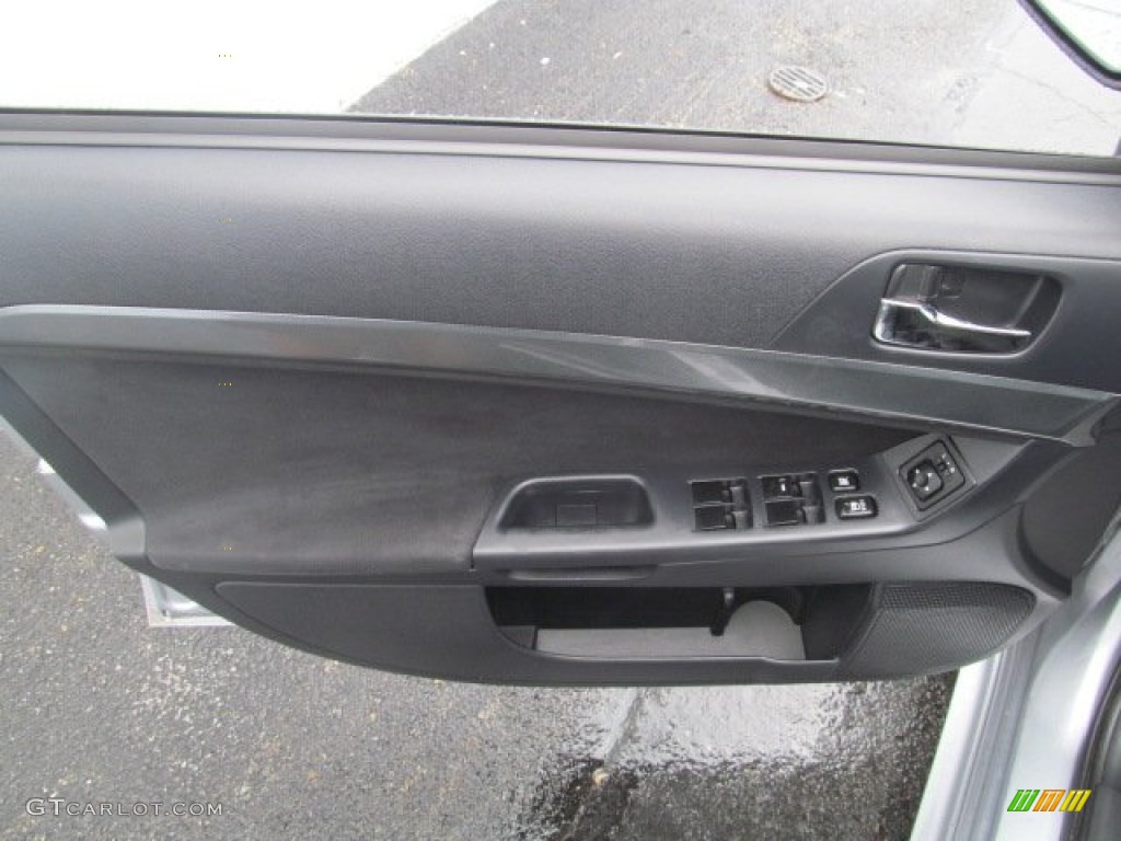 2009 Mitsubishi Lancer GTS Black Door Panel Photo #68437952