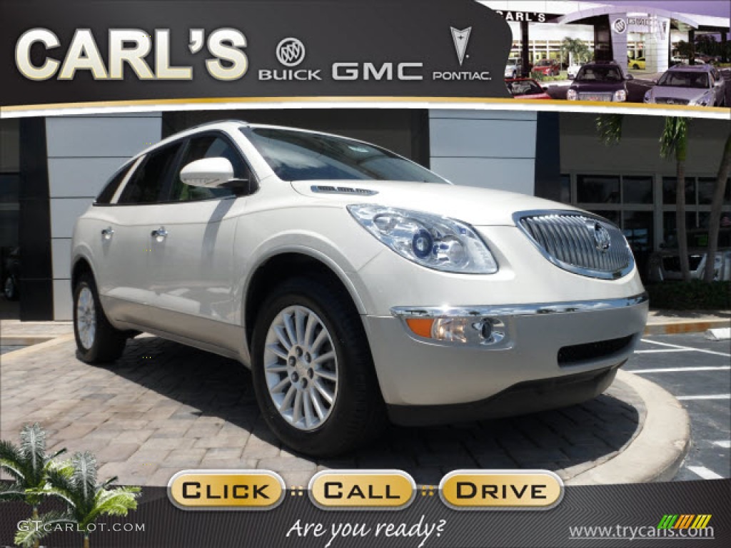 White Diamond Tricoat Buick Enclave