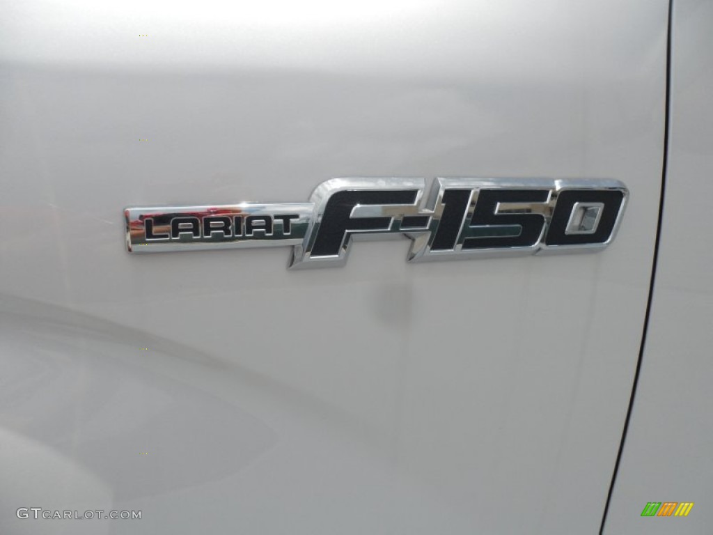 2012 F150 Lariat SuperCrew - White Platinum Metallic Tri-Coat / Black photo #12