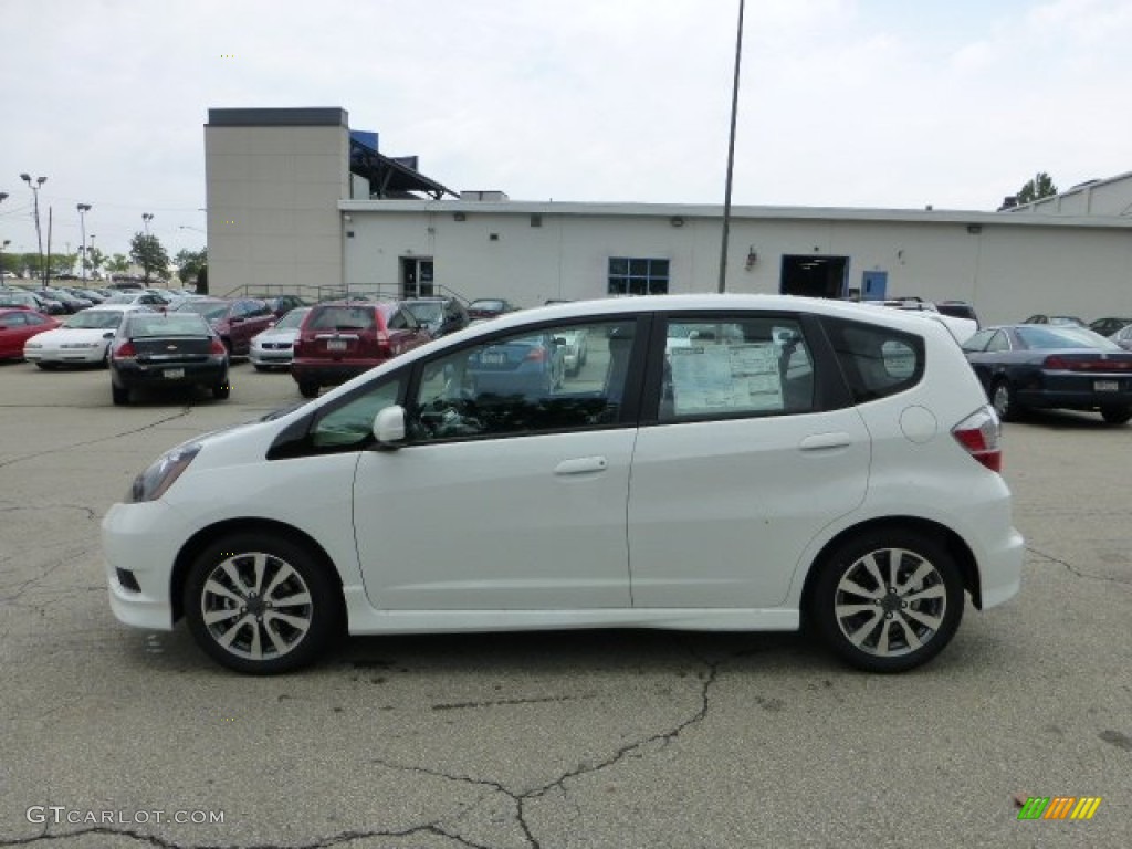 Taffeta White 2012 Honda Fit Sport Exterior Photo #68443028