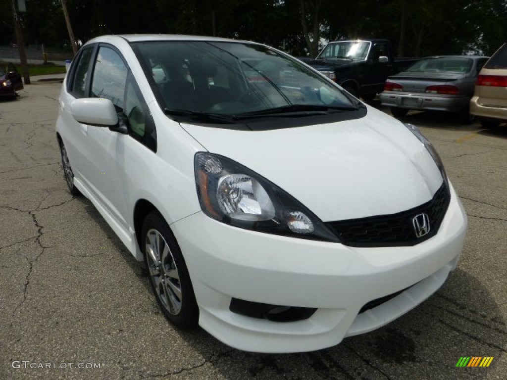 Taffeta White 2012 Honda Fit Sport Exterior Photo #68443076