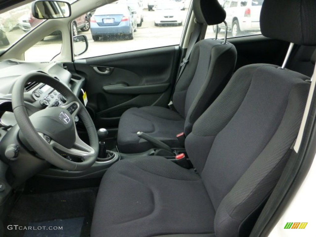 Black Interior 2012 Honda Fit Sport Photo #68443106