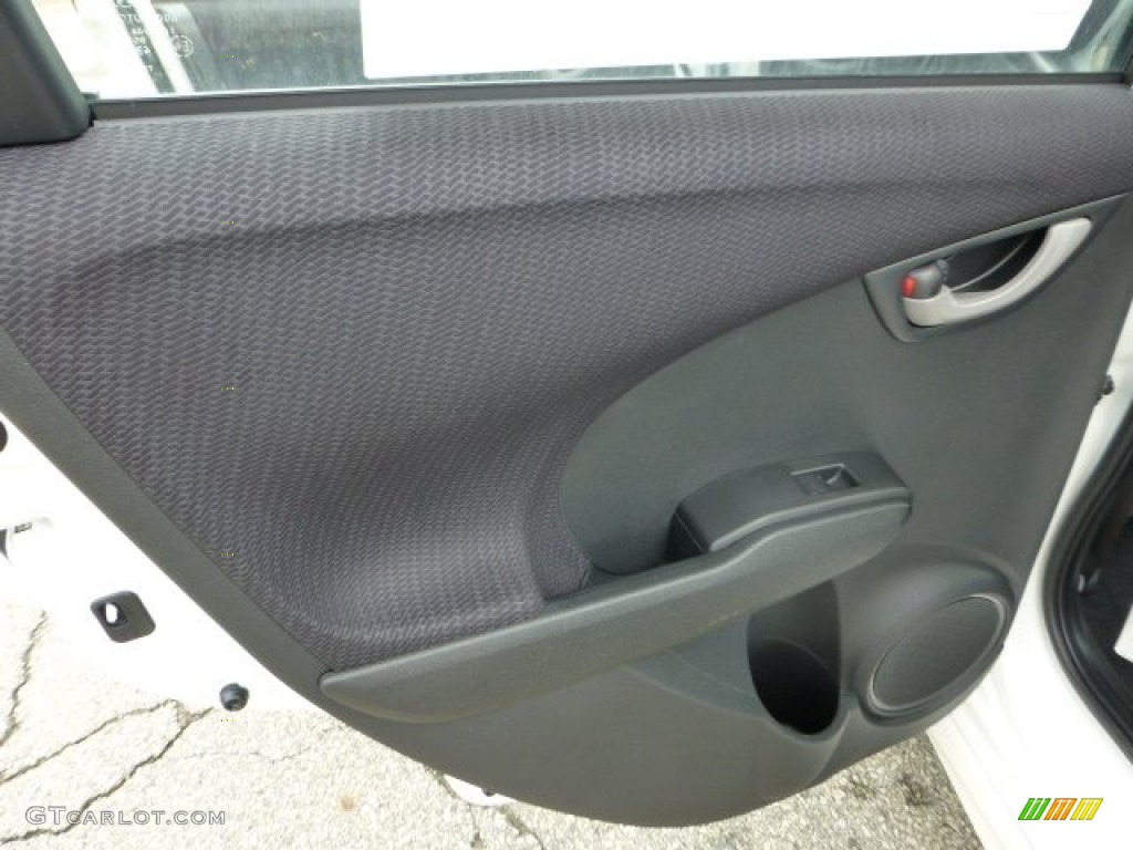2012 Honda Fit Sport Black Door Panel Photo #68443133