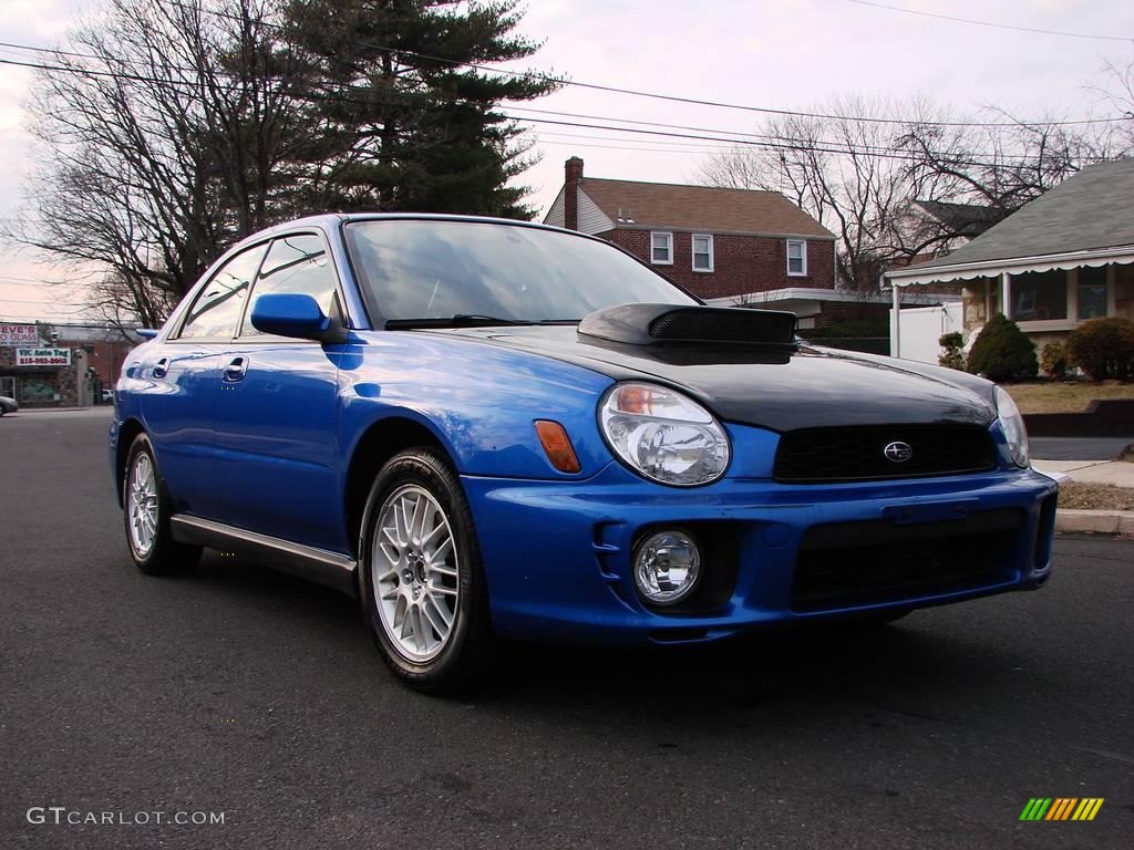 2003 Impreza WRX Sedan - WR Blue Pearl / Grey/Blue photo #2