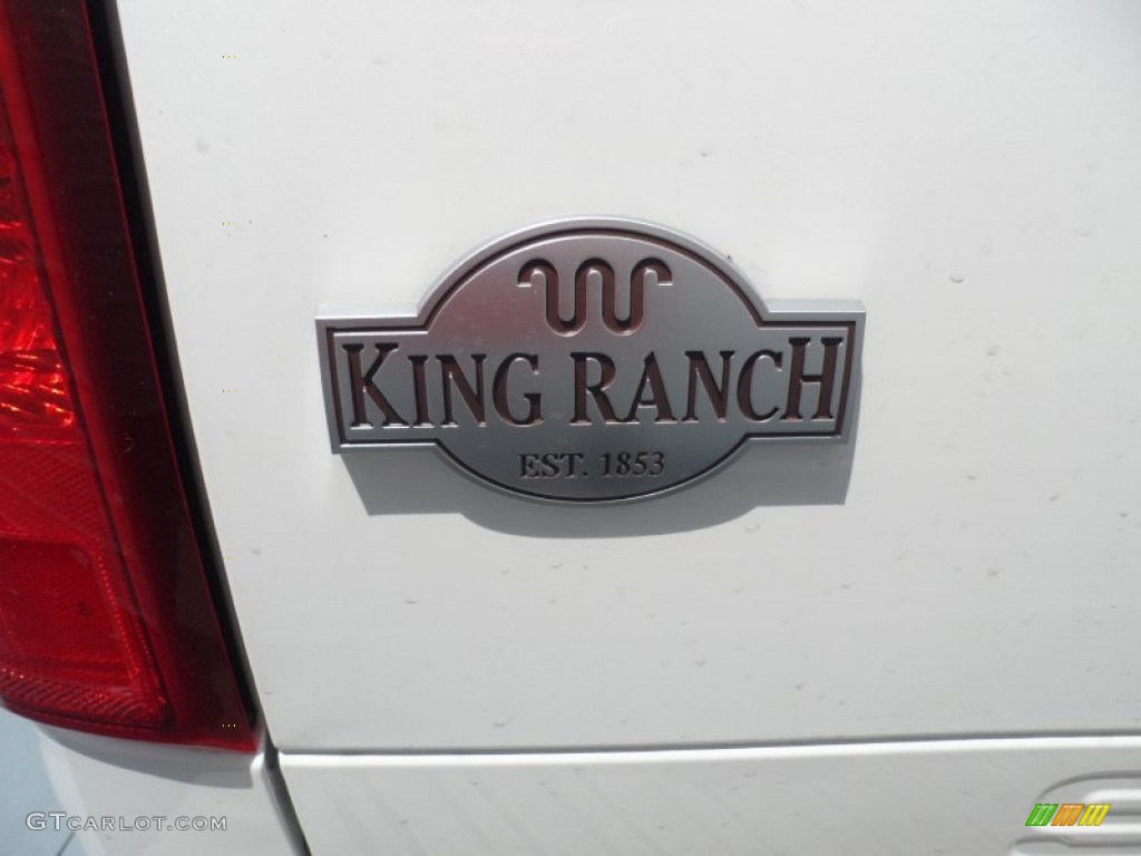 2012 F250 Super Duty King Ranch Crew Cab 4x4 - White Platinum Metallic Tri-Coat / Chaparral Leather photo #16