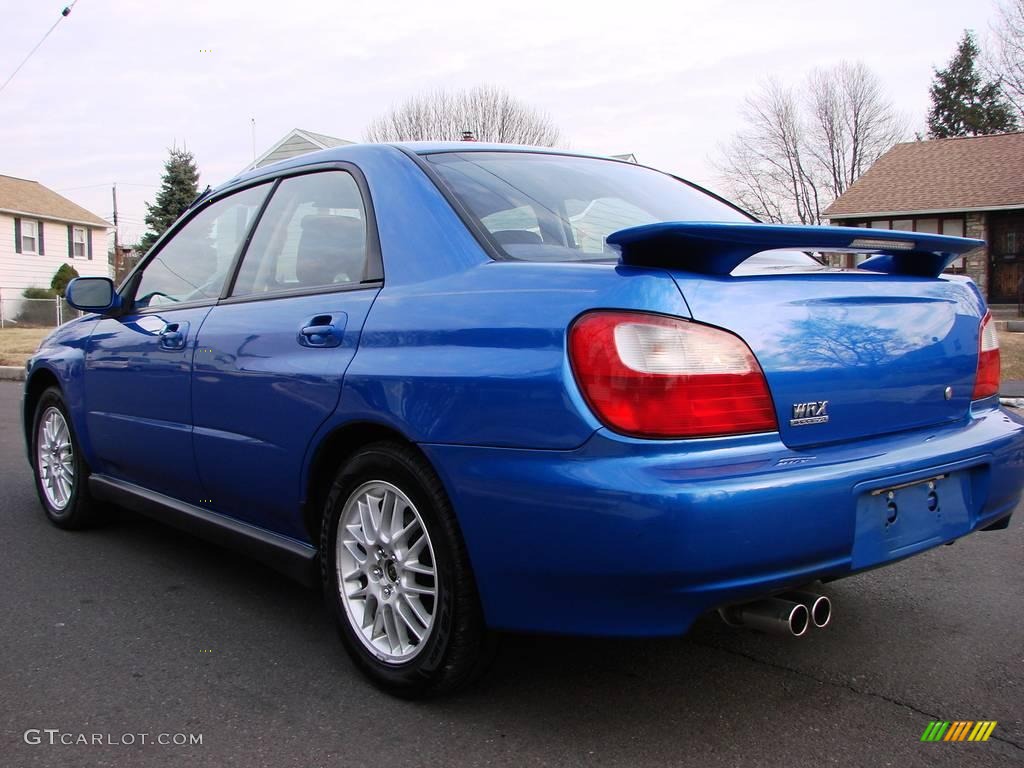 2003 Impreza WRX Sedan - WR Blue Pearl / Grey/Blue photo #4