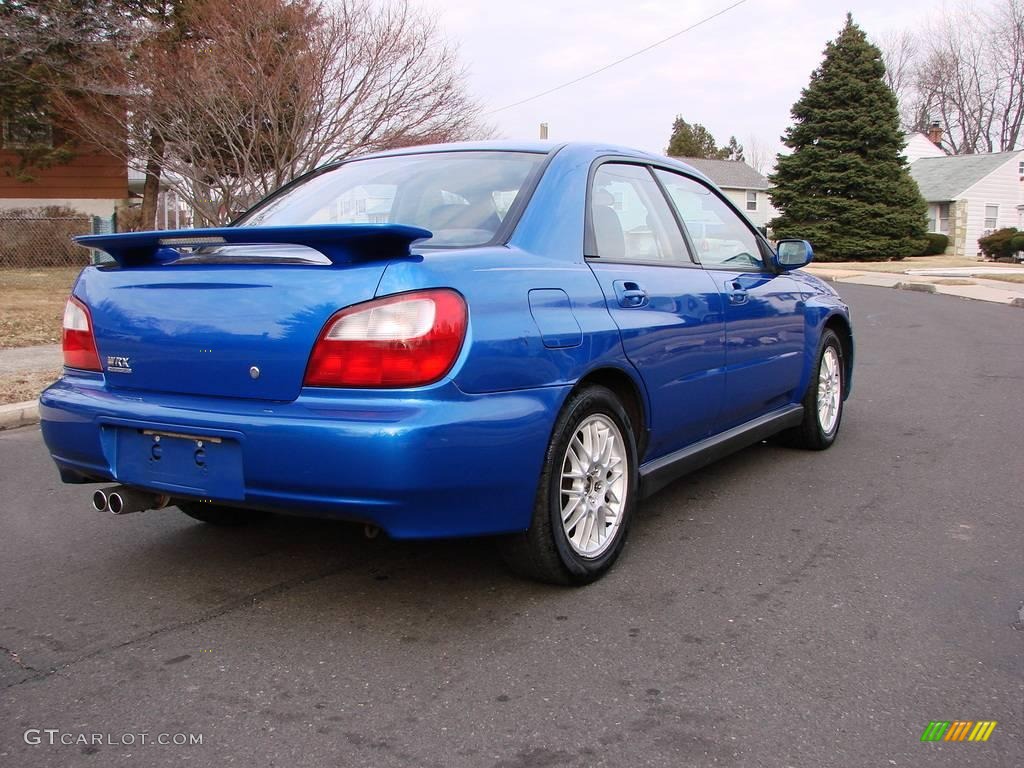 2003 Impreza WRX Sedan - WR Blue Pearl / Grey/Blue photo #5