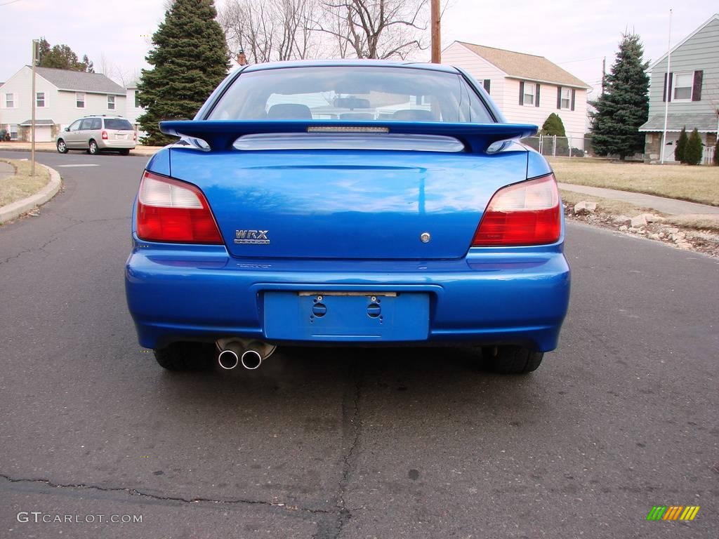 2003 Impreza WRX Sedan - WR Blue Pearl / Grey/Blue photo #6