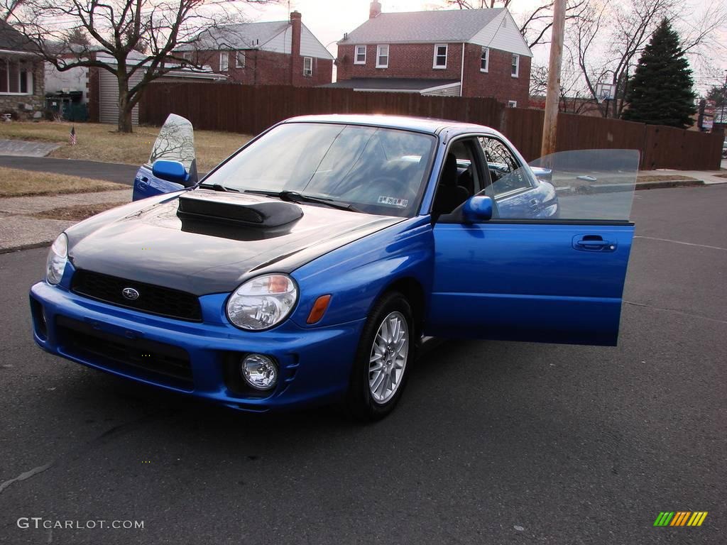 2003 Impreza WRX Sedan - WR Blue Pearl / Grey/Blue photo #9