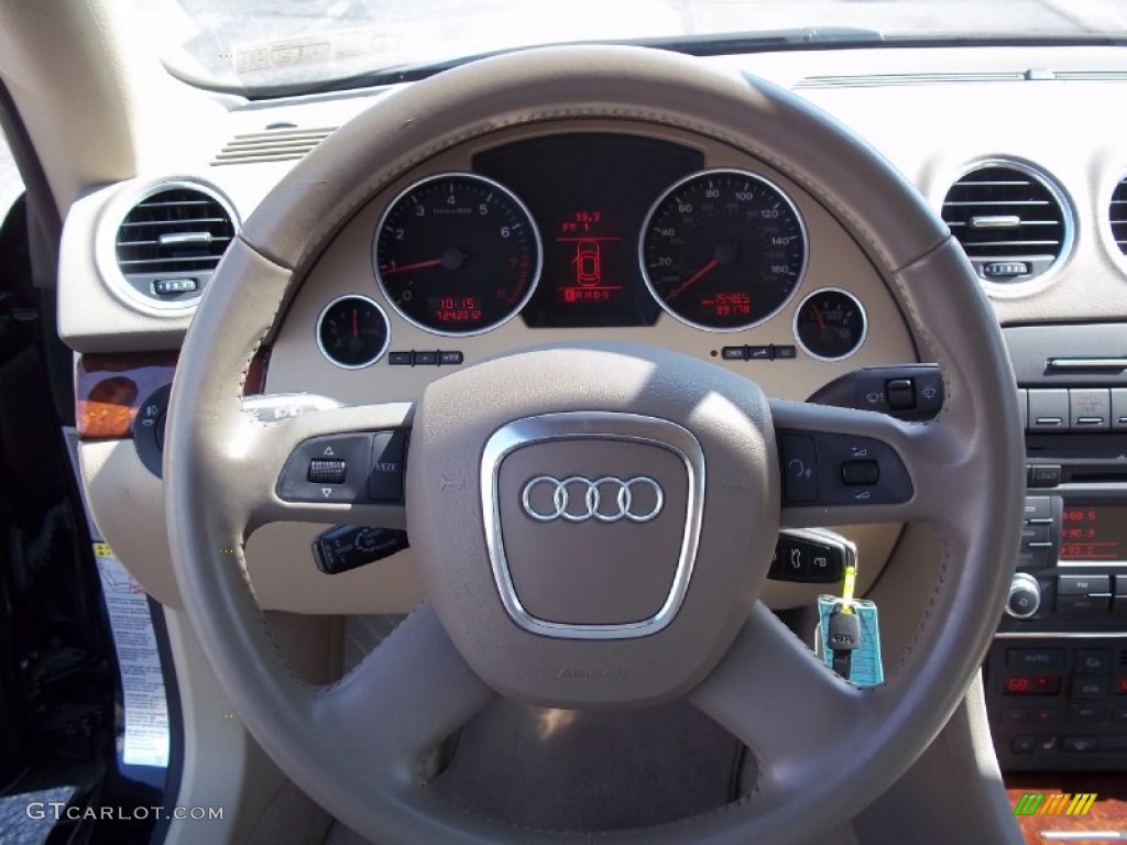 2009 Audi A4 2.0T quattro Cabriolet Steering Wheel Photos