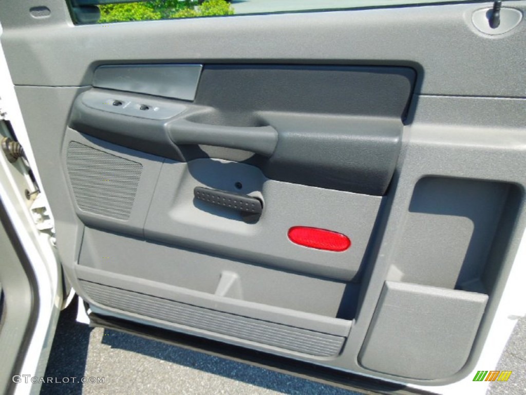 2008 Dodge Ram 1500 SLT Regular Cab Medium Slate Gray Door Panel Photo #68445584