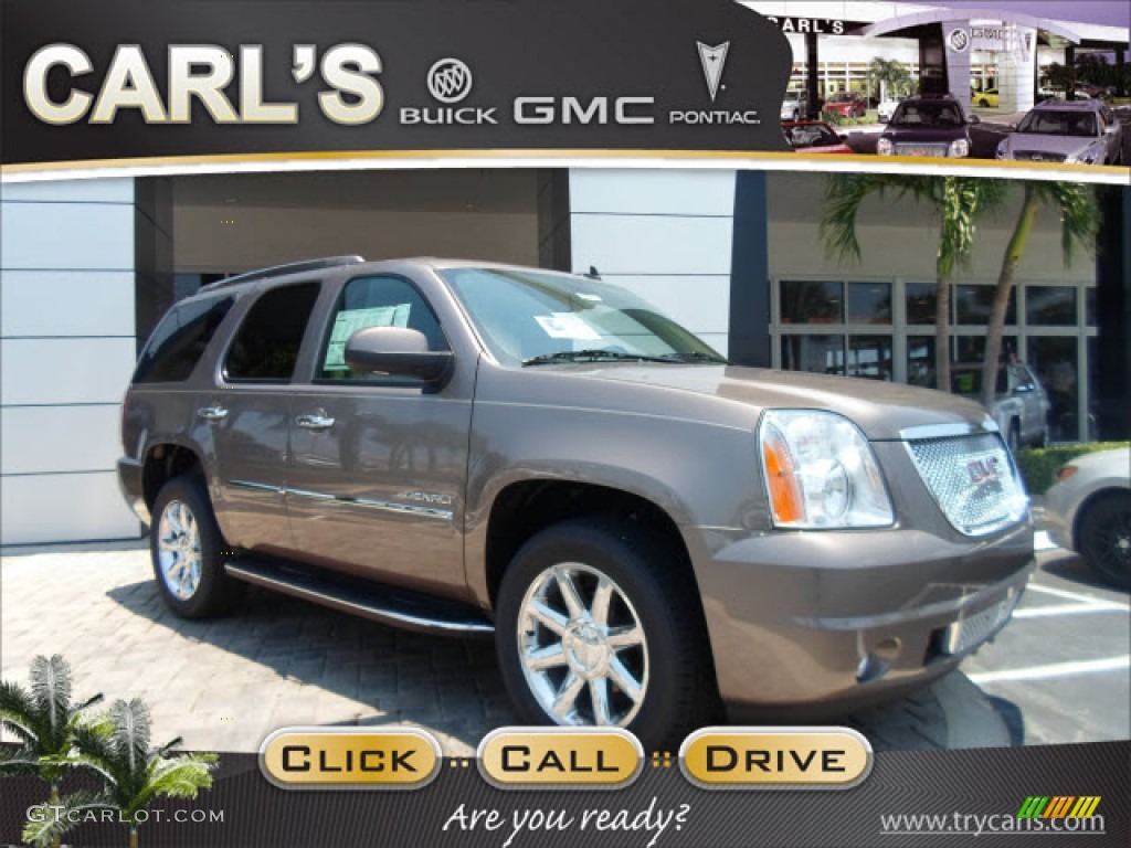 2012 Yukon Denali - Mocha Steel Metallic / Cocoa/Light Cashmere photo #1