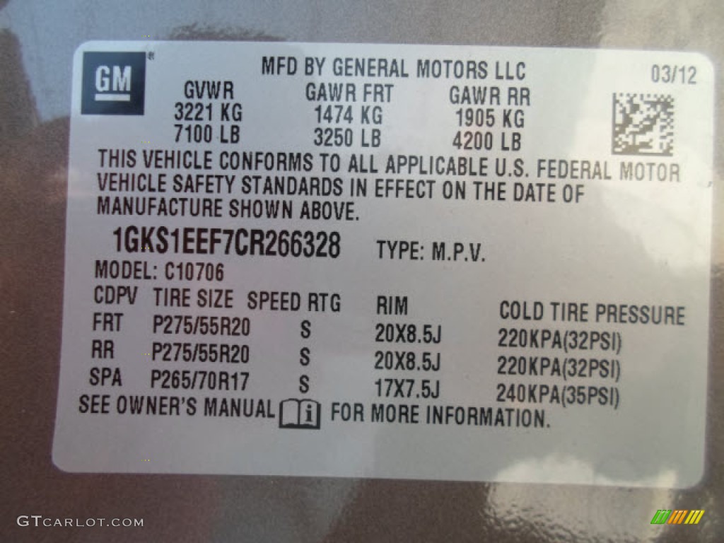 2012 Yukon Denali - Mocha Steel Metallic / Cocoa/Light Cashmere photo #15