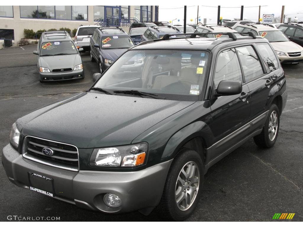 2005 Forester 2.5 XS L.L.Bean Edition - Woodland Green Pearl / Beige photo #1