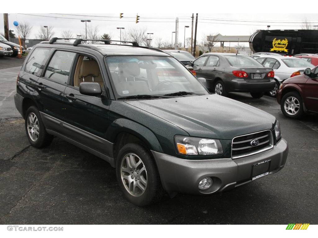 2005 Forester 2.5 XS L.L.Bean Edition - Woodland Green Pearl / Beige photo #3