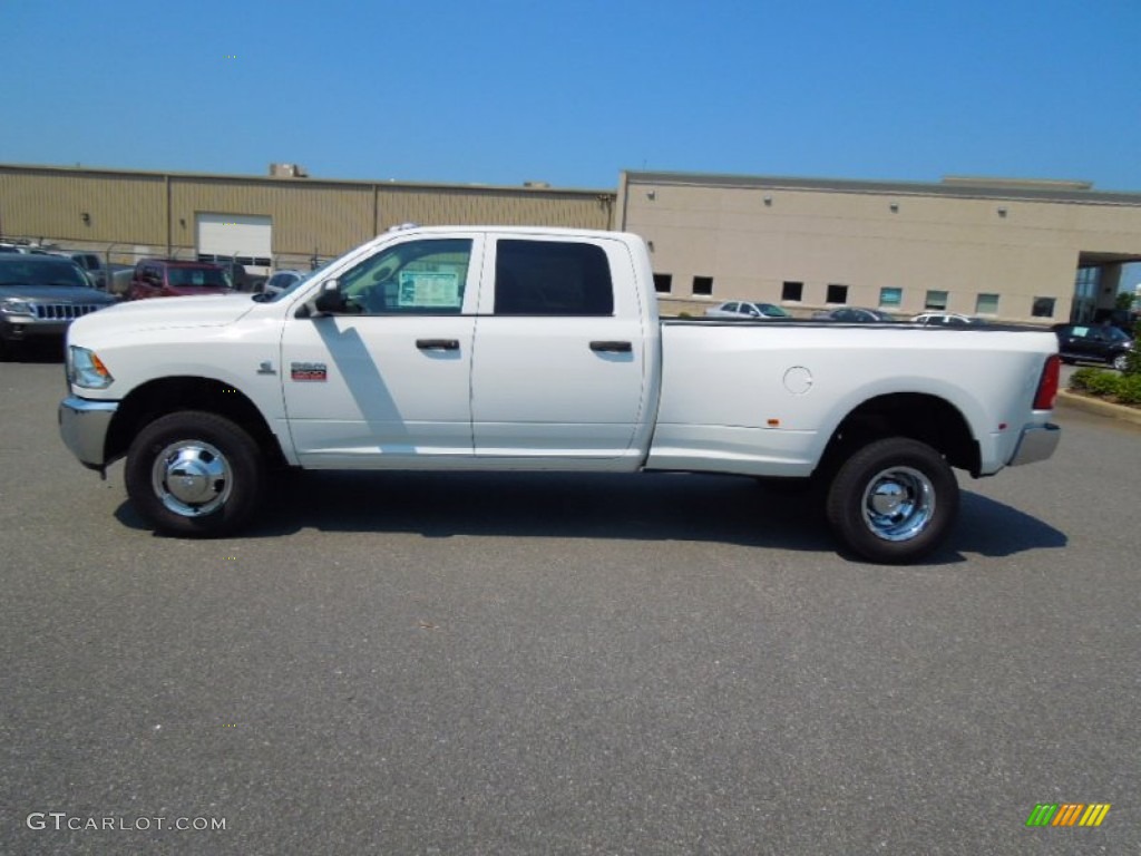 Bright White 2012 Dodge Ram 3500 HD ST Crew Cab 4x4 Dually Exterior Photo #68446568