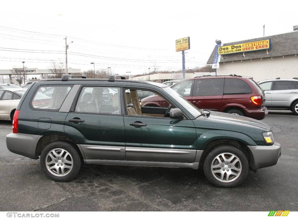 2005 Forester 2.5 XS L.L.Bean Edition - Woodland Green Pearl / Beige photo #4