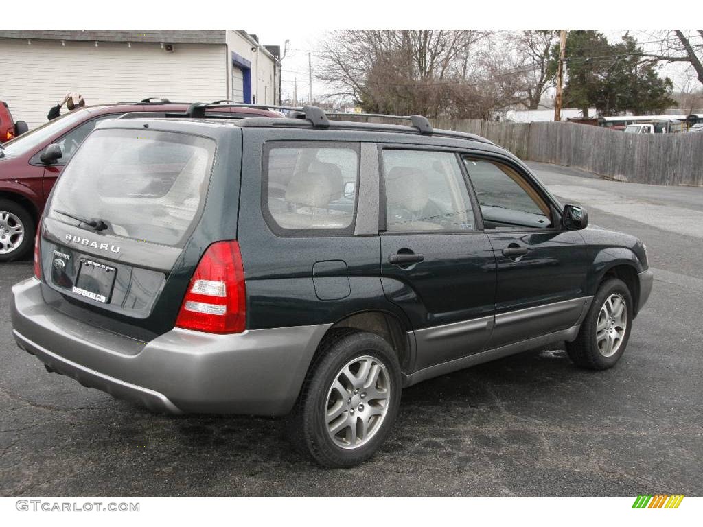 2005 Forester 2.5 XS L.L.Bean Edition - Woodland Green Pearl / Beige photo #5