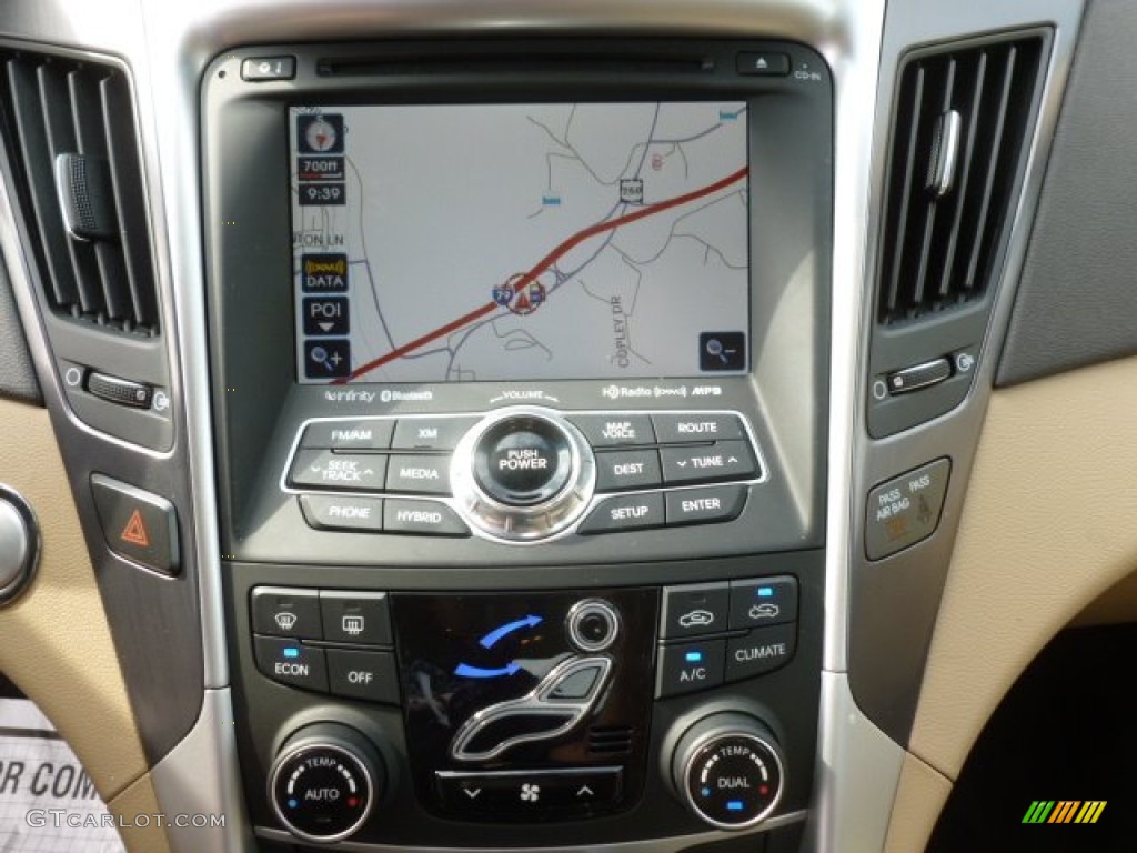 2011 Sonata Hybrid - Venetian Red / Camel photo #14