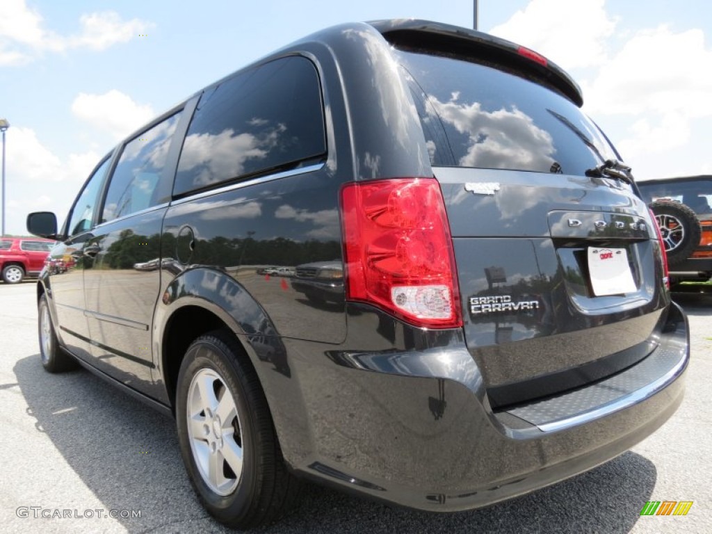 2012 Grand Caravan Crew - Dark Charcoal Pearl / Black/Light Graystone photo #5