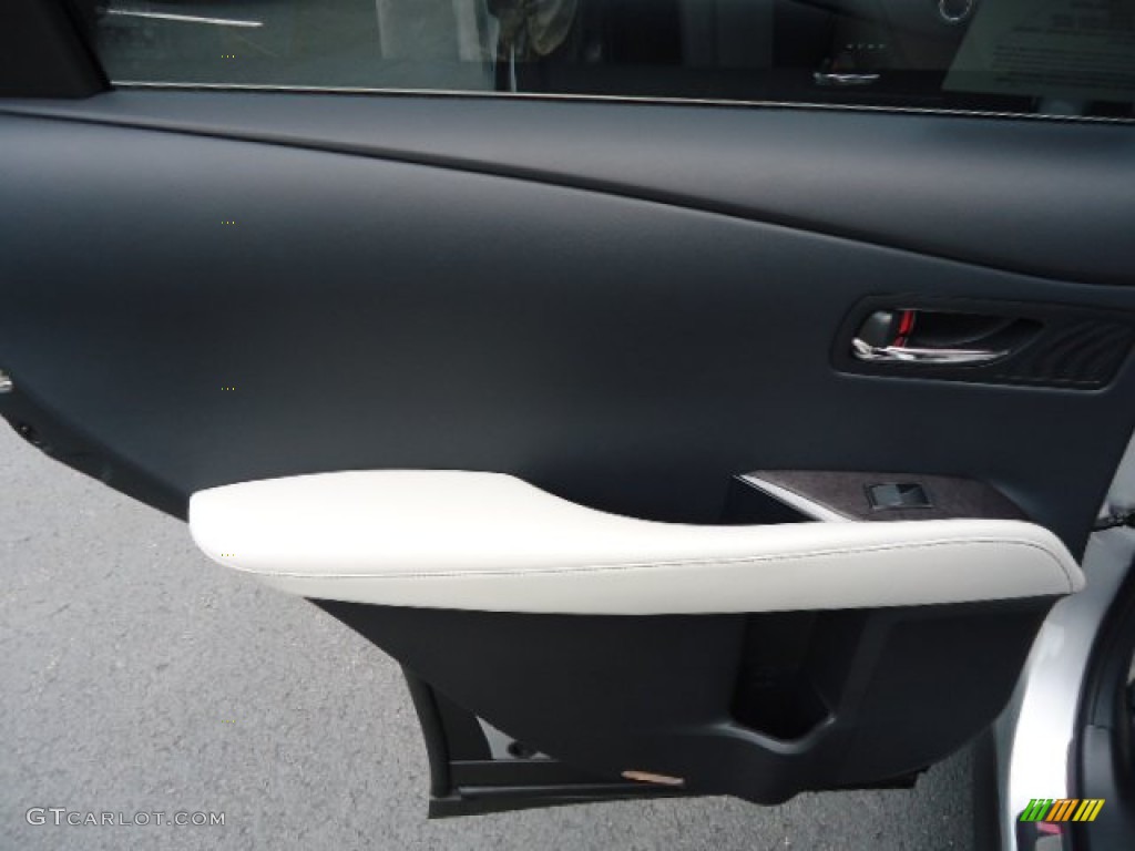 2013 Lexus RX 350 AWD Light Gray/Ebony Birds Eye Maple Door Panel Photo #68451269