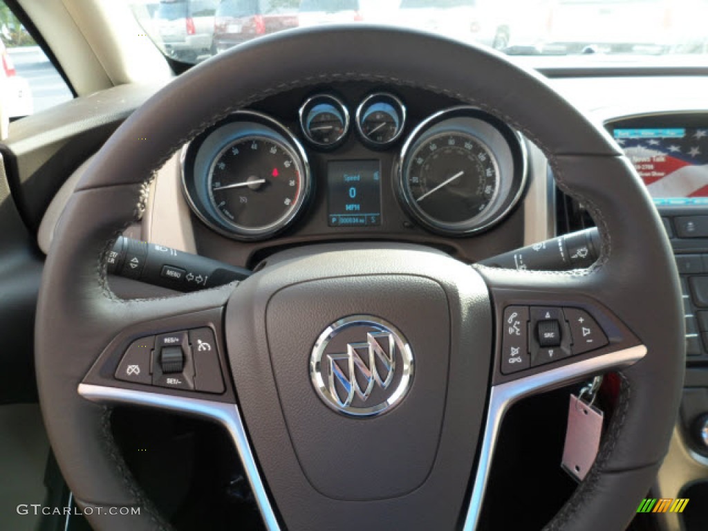 2012 Buick Verano FWD Cashmere Steering Wheel Photo #68451749