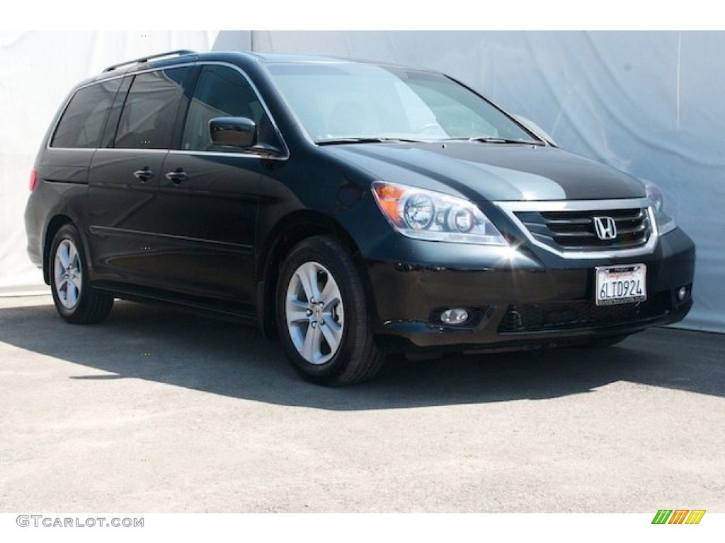2010 Odyssey Touring - Crystal Black Pearl / Gray photo #1