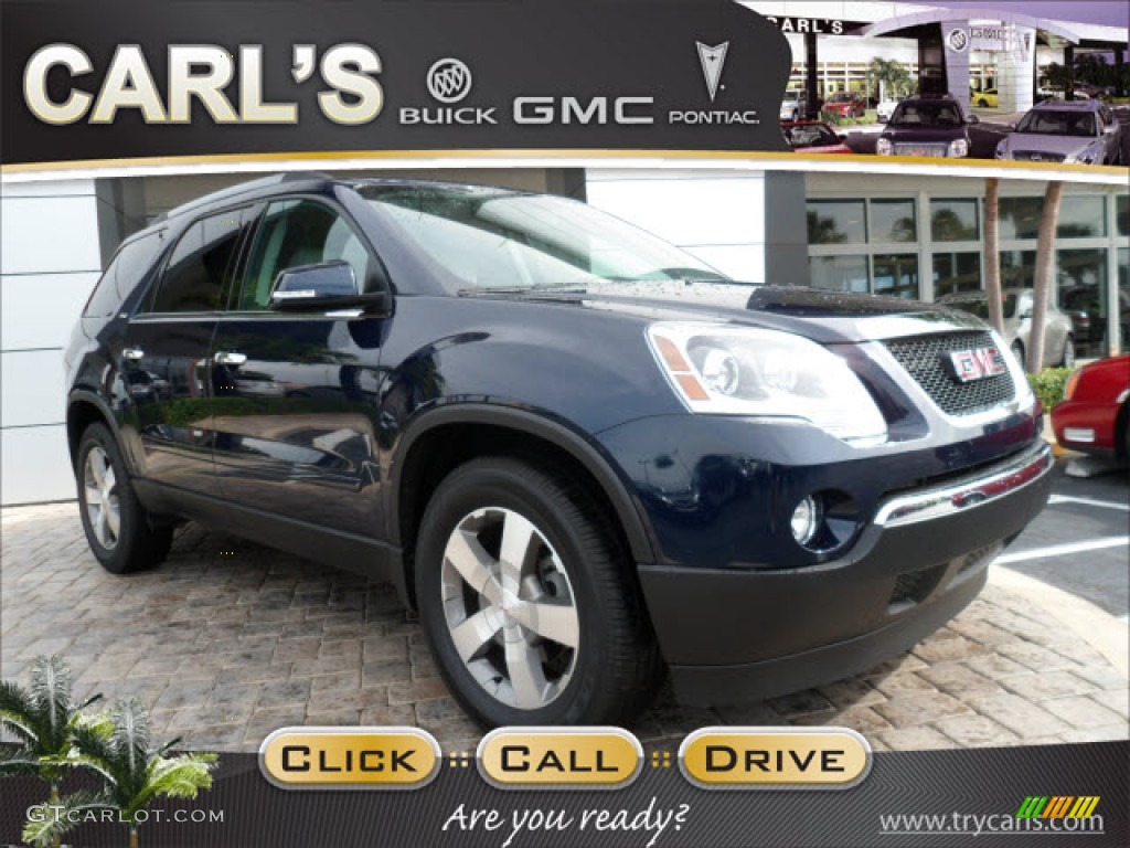 2012 Acadia SLT - Deep Blue Metallic / Light Titanium photo #1