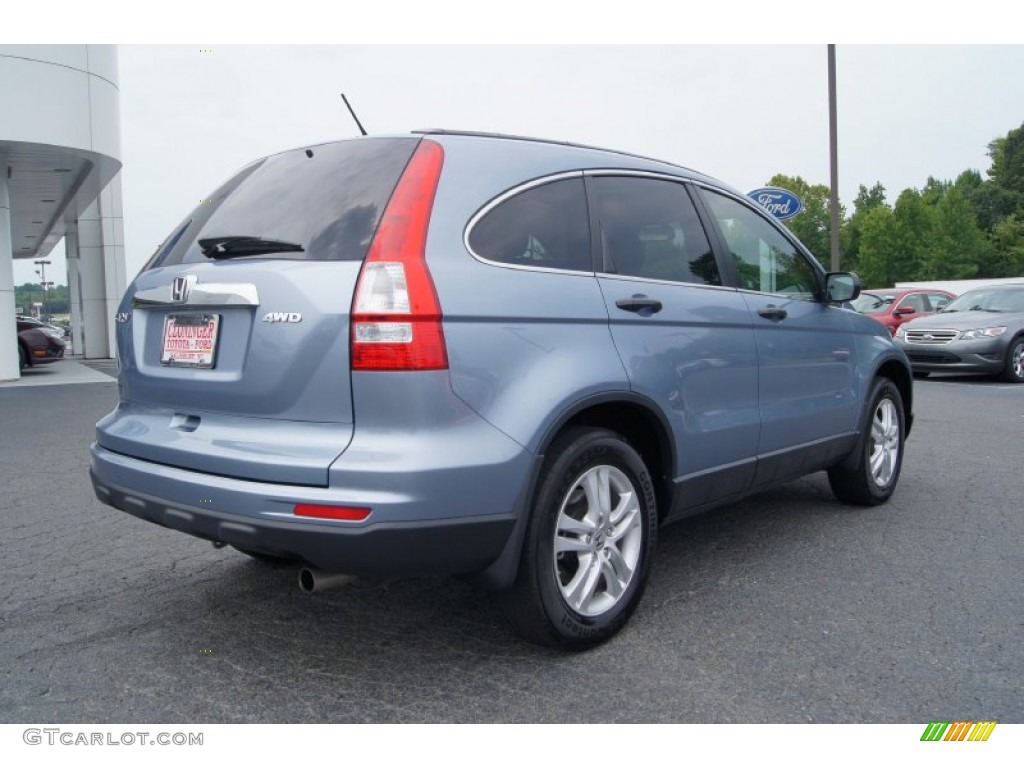 2011 CR-V EX 4WD - Glacier Blue Metallic / Gray photo #3