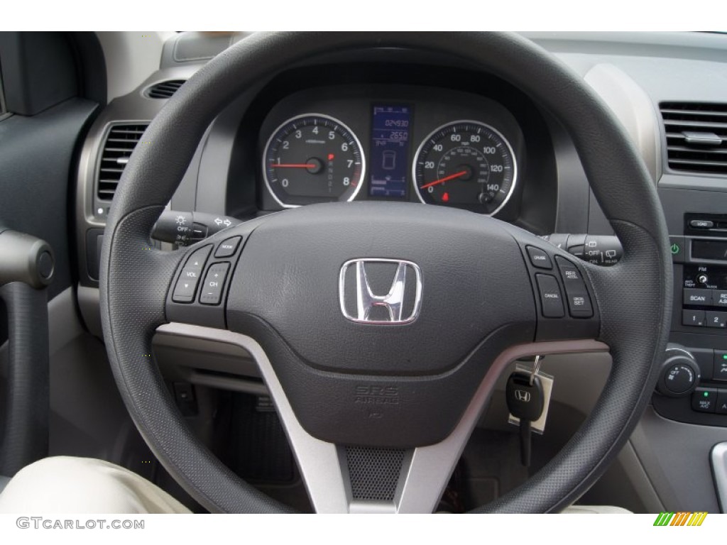 2011 Honda CR-V EX 4WD Gray Steering Wheel Photo #68454578