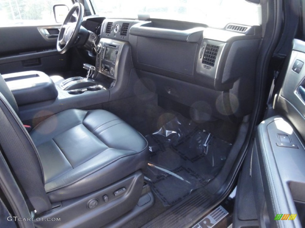 Ebony Black Interior 2008 Hummer H2 SUV Photo #68455577