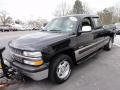 2002 Onyx Black Chevrolet Silverado 1500 LS Extended Cab 4x4  photo #2