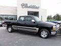 2002 Onyx Black Chevrolet Silverado 1500 LS Extended Cab 4x4  photo #8