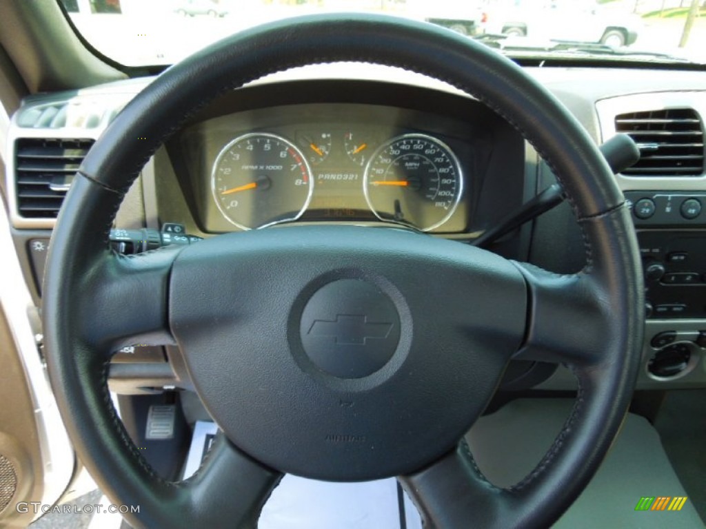 2010 Chevrolet Colorado Extended Cab Ebony Steering Wheel Photo #68457650