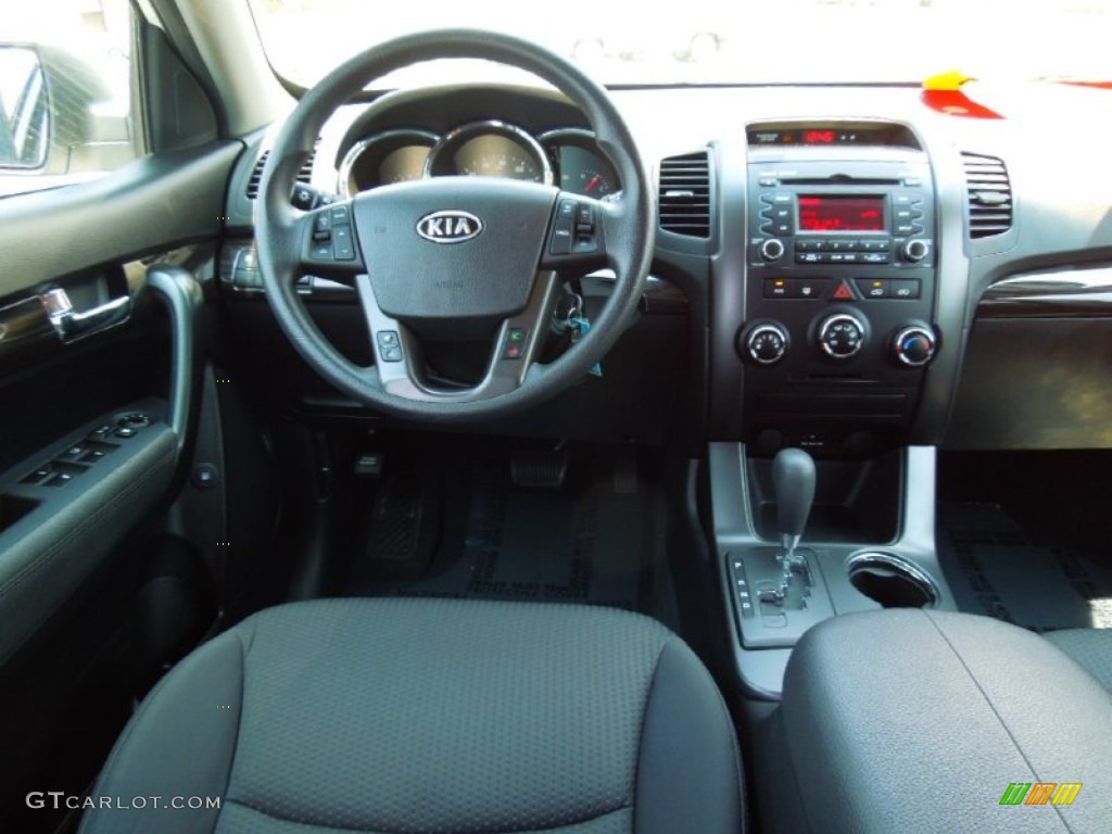 2012 Kia Sorento LX V6 Black Dashboard Photo #68458115