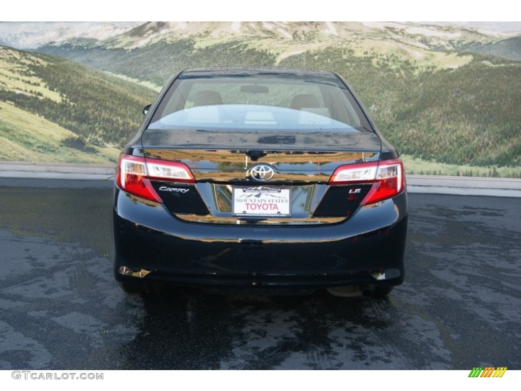 2012 Camry LE - Attitude Black Metallic / Ivory photo #4