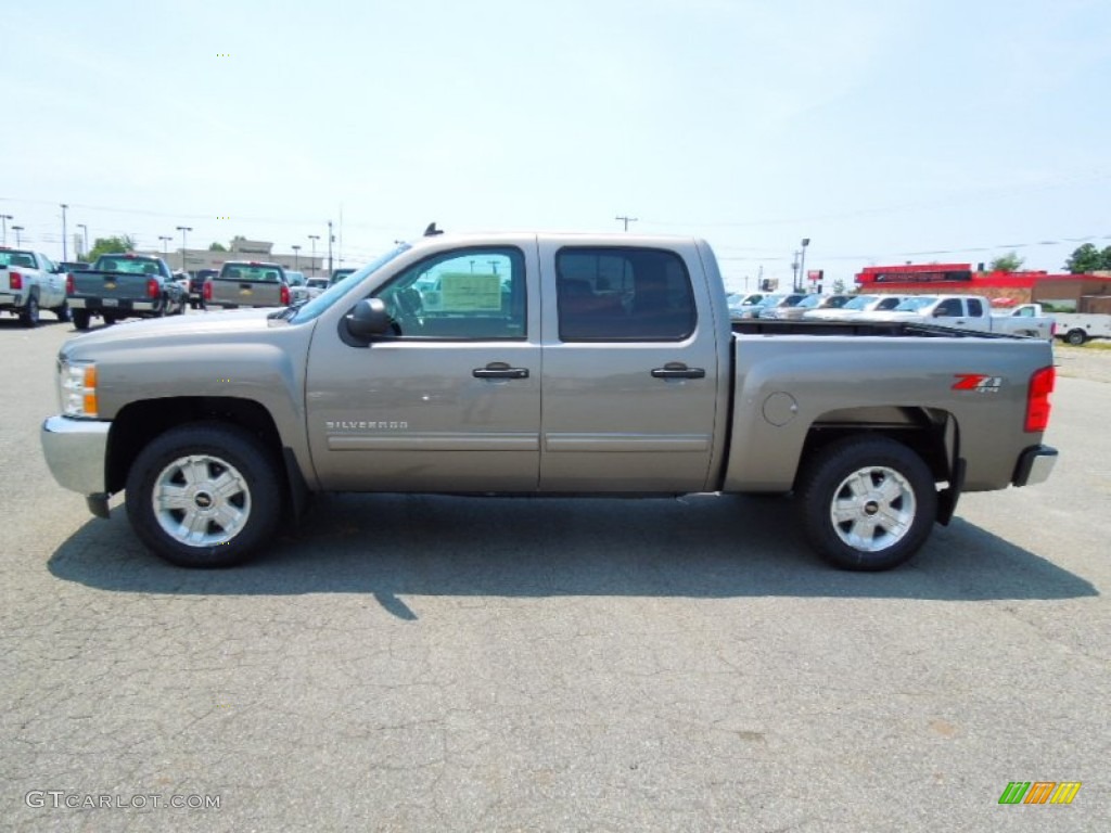 2013 Silverado 1500 LT Crew Cab 4x4 - Graystone Metallic / Ebony photo #3