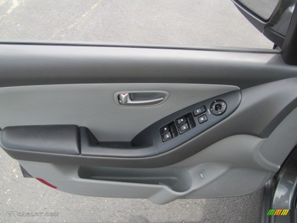 2008 Hyundai Elantra GLS Sedan Gray Door Panel Photo #68459093