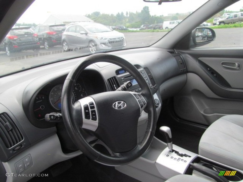 2008 Hyundai Elantra GLS Sedan Gray Steering Wheel Photo #68459105