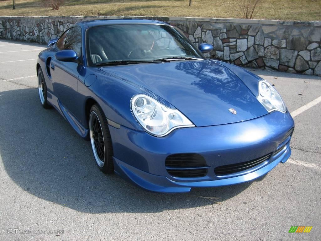 2002 911 Turbo Coupe - Cobalt Blue Metallic / Metropol Blue photo #1