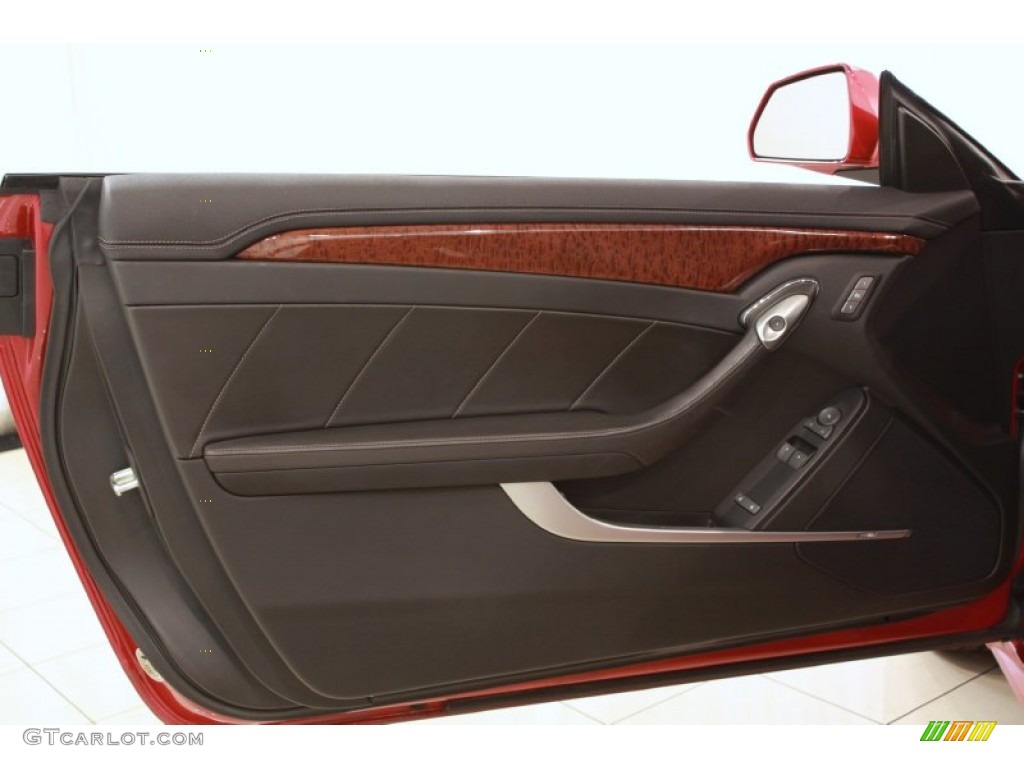 2011 Cadillac CTS 4 AWD Coupe Ebony Door Panel Photo #68459495