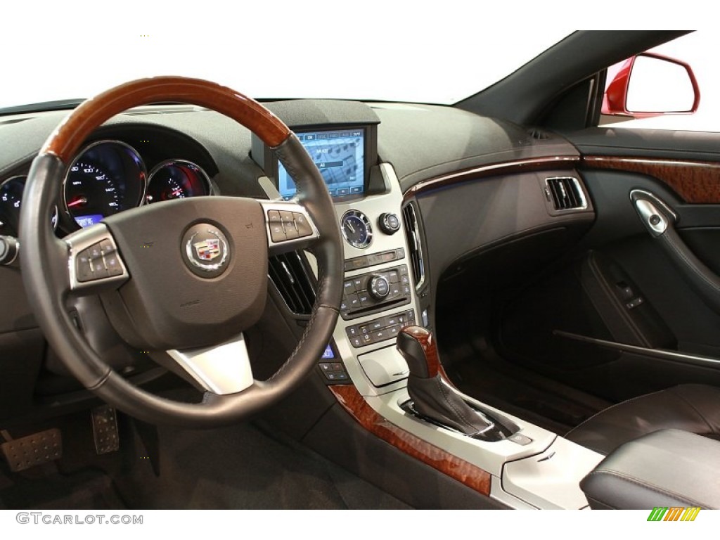 2011 Cadillac CTS 4 AWD Coupe Ebony Dashboard Photo #68459546