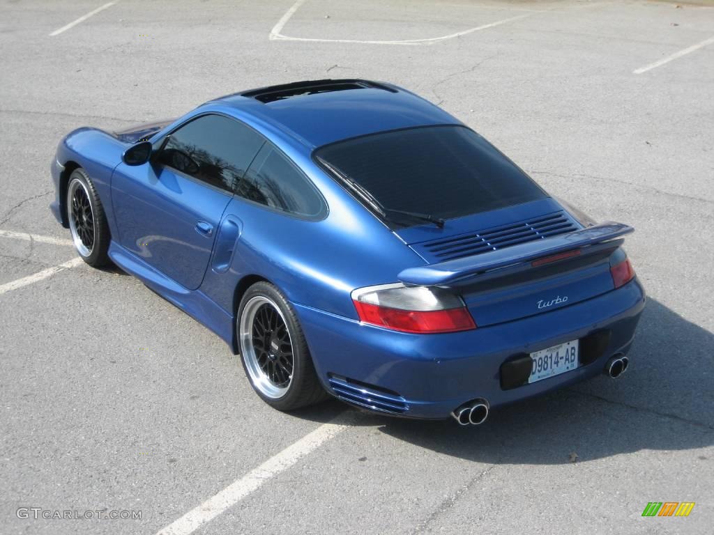 2002 911 Turbo Coupe - Cobalt Blue Metallic / Metropol Blue photo #5