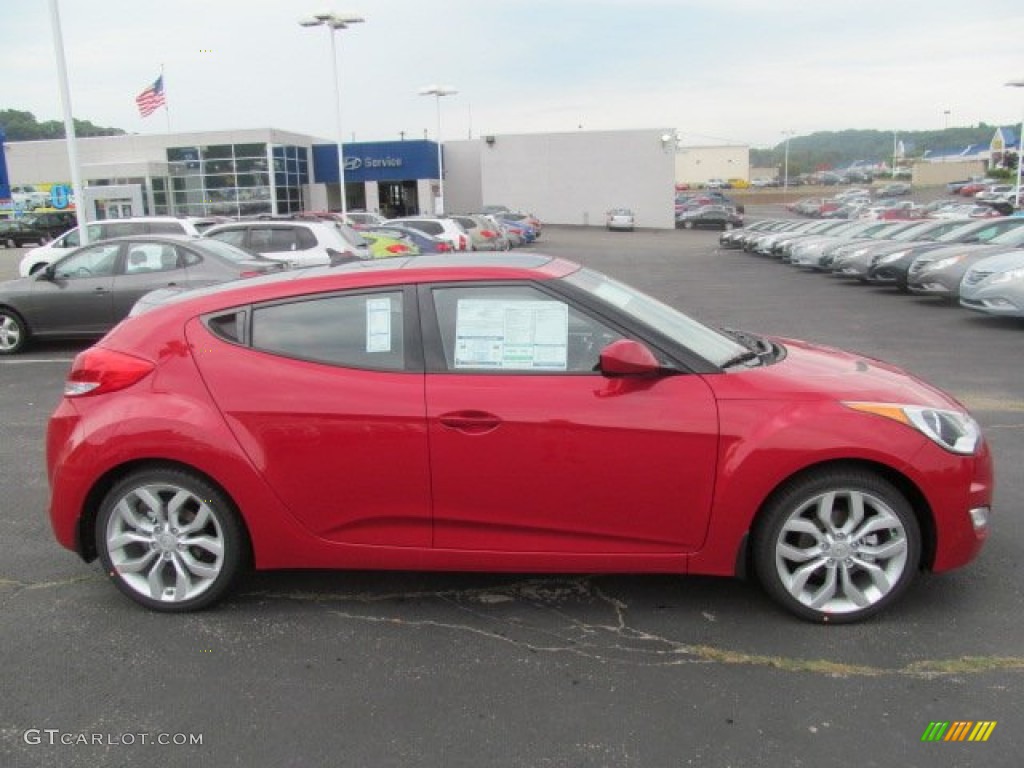 Boston Red 2012 Hyundai Veloster Standard Veloster Model Exterior Photo #68460119