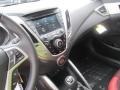 2012 Hyundai Veloster Black/Red Interior Dashboard Photo