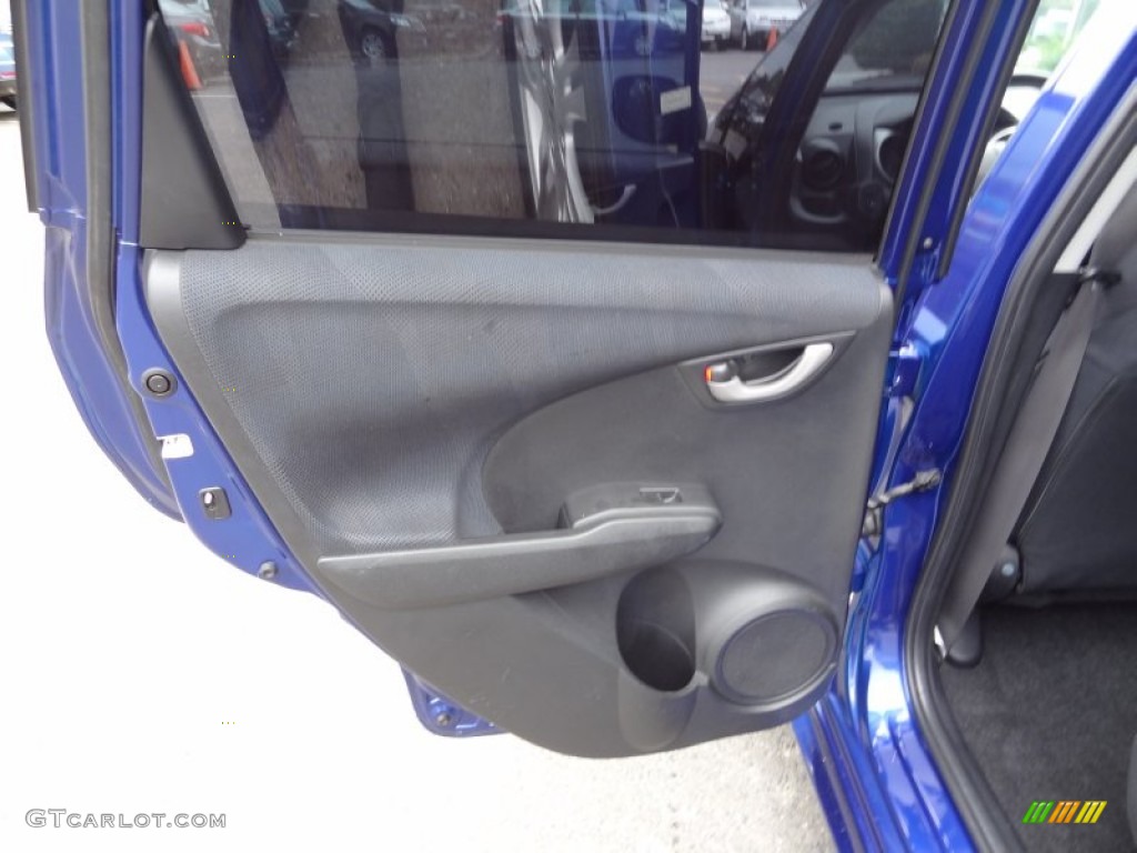 2009 Honda Fit Sport Sport Black Door Panel Photo #68460521